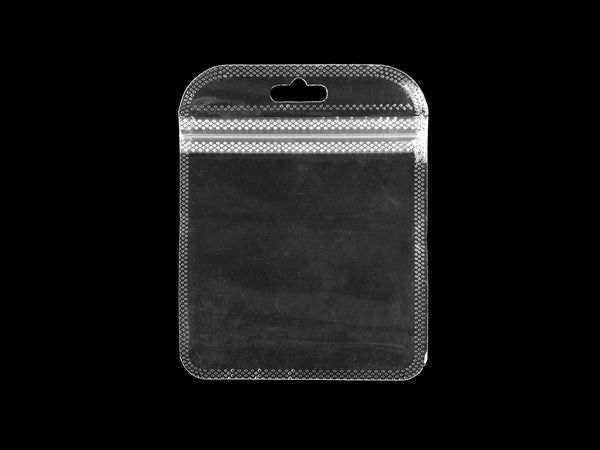 Premium Transparent Grip Seal Bags with Hang Hole (9.5 x 12 cm) - Reusable Clear Zip Lock Packaging Bags