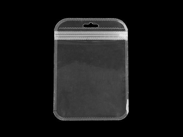 Premium Transparent Grip Seal Bags with Hang Hole (10.5 x 15 cm) - Reusable Zip Lock Packaging for Retail and Organization