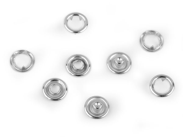 Roland Baby 10mm Metal Snap Fasteners - Premium Press Studs for Delicate Fabrics (Nickel)