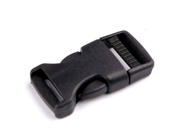 Premium 20mm Black Webbing Side Release Buckle for Backpacks, Belts, and Workwear