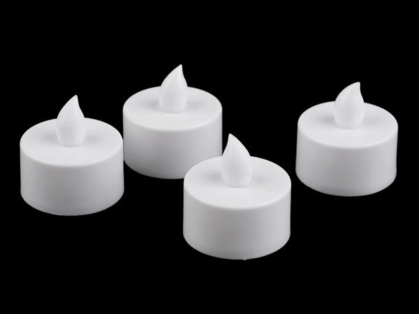 Premium Battery-Operated LED Tea Light Candle – Warm White Flameless Tealight (Ø3.6 cm)