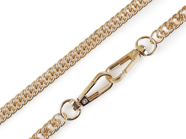Premium Metal Handbag Chain Strap with Dual Carabiner Clasps, 120cm - Replacement Purse & Crossbody Bag Chain