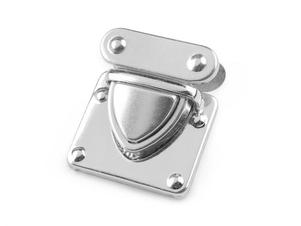 Premium 3-Part Metal Handbag Clasp Lock Set (33mm x 37mm) - Classic Purse Closure for DIY Leathercraft & Bag Making