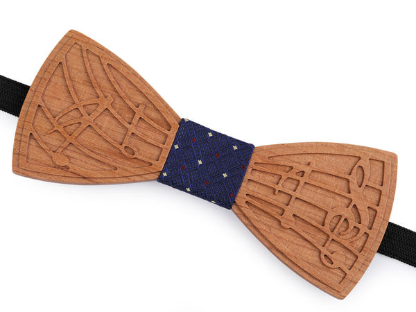 Handcrafted Wooden Bow Tie - Premium Adjustable Social Accessory for Formal and Festive Occasions