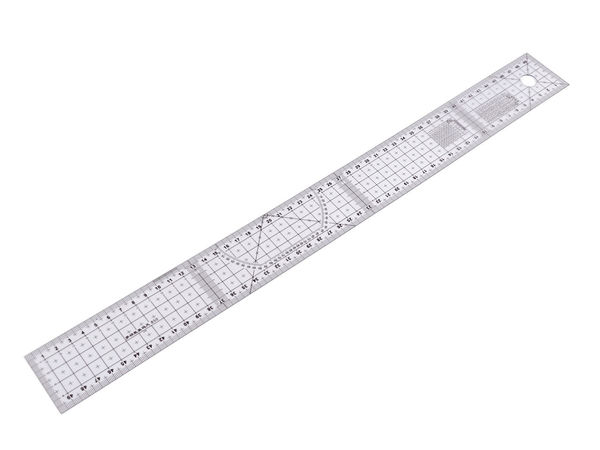 Premium Transparent Flexible Patchwork Ruler for Sewing, Quilting, and Crafts - 5 x 50 cm