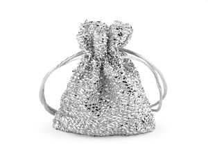 Exclusive Lurex Gift Pouches (8x10 cm) with Elegant Satin Drawstring - Premium Small Gift Bags for Weddings, Holidays, and Crafts