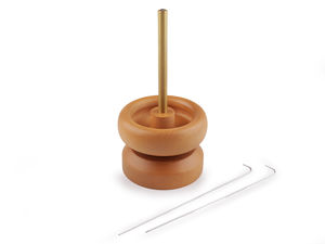 Wooden Bead Spinner for Seed Beads - Rotary Bead Loader & Threader with 2 Curved Needles, Jewelry Making Tool (9cm & 10cm Bowl Sizes)