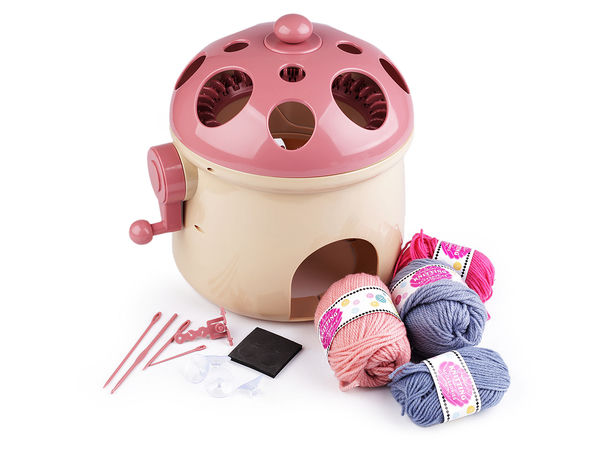 Premium 32-Needle Circular Knitting Loom & Mill Kit | Easy Mushroom Knitting Machine for Beginners and Kids