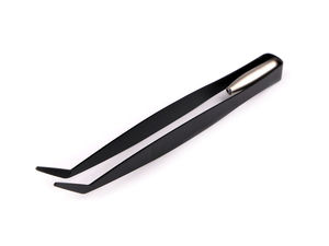 Precision Curved-Tip Metal Tweezers with LED Light | Premium Sewing Machine Threading & Crafting Tool