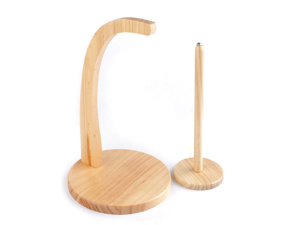 Premium Magnetic Wooden Yarn Holder & Unwinder for Knitting and Crochet