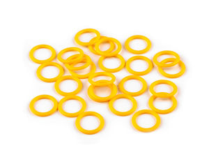 Premium Plastic Stitch Markers and Row Counter Rings for Knitting & Crochet - Multi-Size (10mm, 12mm, 14mm)