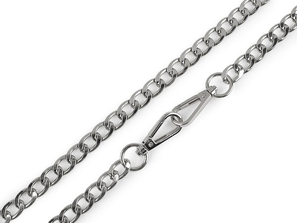 Premium Metal Replacement Chain with Carabiners for Handbags, Purses, and Mobile Phone Cases - 114 cm