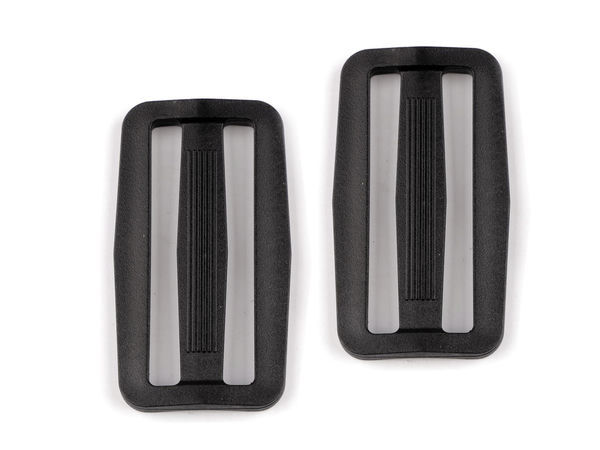 50mm Plastic Tri-Glide Slide Adjuster, Heavy-Duty Webbing Strap Slider for Backpacks, Luggage, and Sports Bags