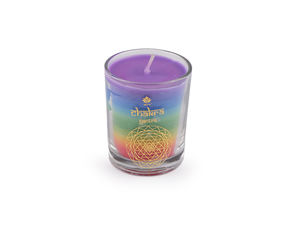 Premium Scented Chakra Glass Jar Candle, 60g - Multicolor Aromatherapy Candle for Meditation, Relaxation & Home Fragrance