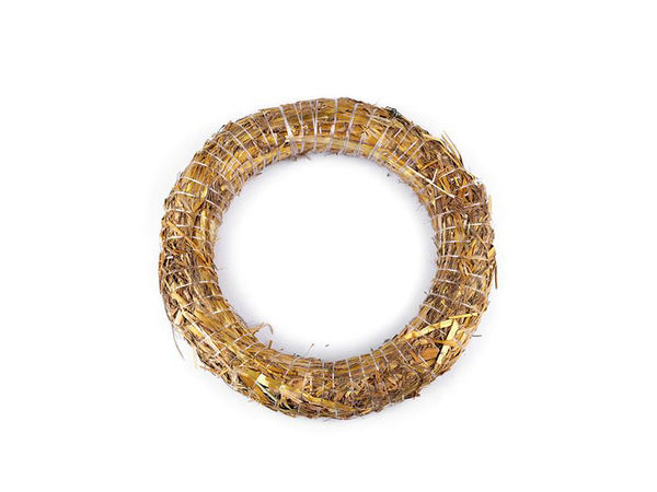 Premium Straw Wreath Base (25 cm) for Floral Arrangements & Crafting