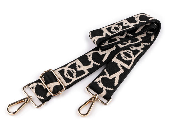 Premium Adjustable Webbing Strap for Handbags & Purses - 3.8cm Wide Replacement Crossbody Shoulder Strap with Metal Carabiners