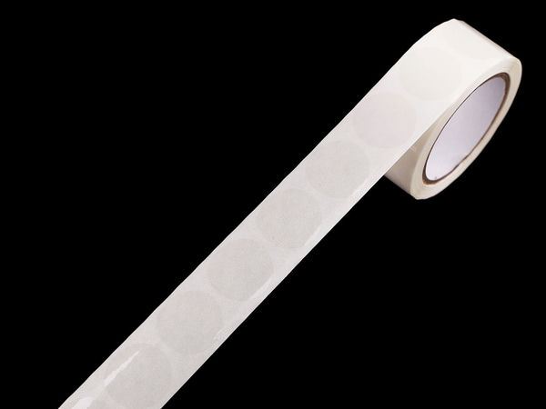Premium Transparent Round Self-Adhesive Sticker Seals - Clear Circles on a Roll (500 Pcs)