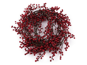 Artificial Mini Rowan Berry Garland - Premium Decorative Faux Berry Vine for Autumn Wreaths, Christmas Decor, and DIY Floral Crafts