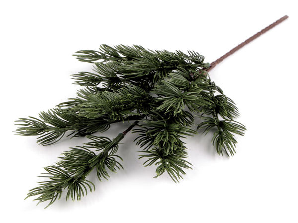 Realistic Artificial Conifer Twig - Flexible Faux Pine Branch for Wreaths, Floral Arrangements, and Holiday Decor