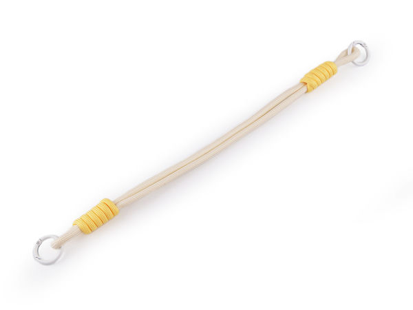 Universal Lanyard and Mobile Phone Strap with Dual Round Carabiners - Creamy Light