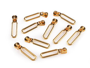 Premium Size 5 Non-Locking Metal Slider for Continuous Nylon Coil Zippers with Decorative Pull Tab