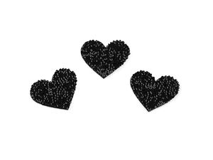 Sparkling Rhinestone Heart Iron-On Applique Patch for Clothing, Shoes & Accessories