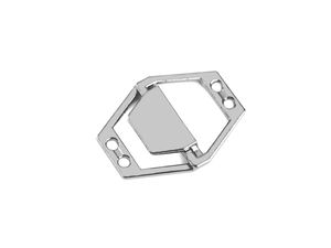 Premium Metal Decorative Clasp and Buckle (20x26mm) - Sew-On Minimalist Fastener for Garments, Bags, and Accessories