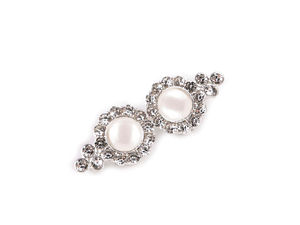 Premium Crystal Rhinestone Clasp Fastener - Elegant 2-Piece Sew-On Hook Buckle for Cardigans, Vests, and Sweaters