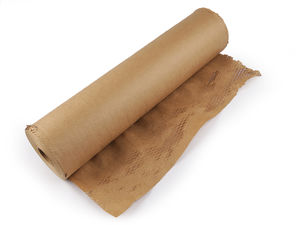 Eco-Friendly Honeycomb Paper Cushioning Wrap Roll (50cm Width) - Biodegradable Protective Packaging for Fragile Shipping & Floral Crafts