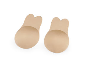 Reusable Invisible Adhesive Push-Up Breast Cups (11cm) - Nude