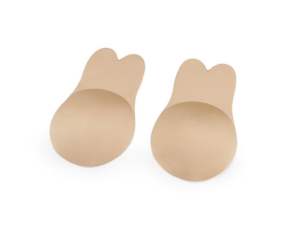Reusable Invisible Adhesive Push-Up Breast Cups (11cm) - Nude