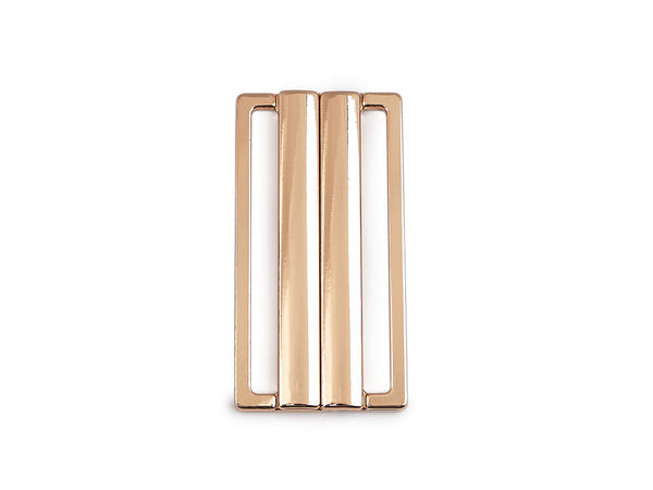 Premium Metal Coat Belt Buckle (50mm / 2-Inch Width) - Minimalist Interlocking Clasp for Outerwear and Dresses