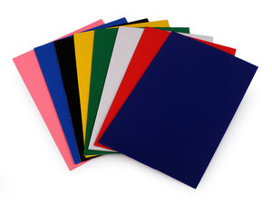 Premium Double-Layered Corrugated Cardboard Sheets - Assorted Colors for Crafting & Scrapbooking