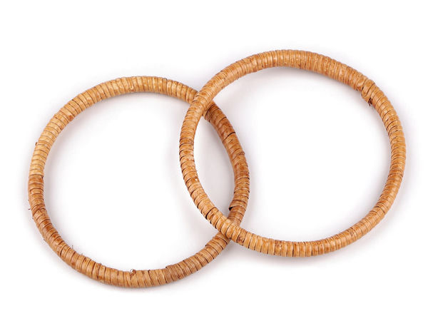 Round Rattan Bag Handles for Handbag and Basket Making (13cm & 15cm)