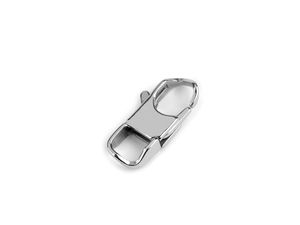 Premium Flat Stainless Steel Carabiner Hook, 12x25mm – High-Strength Hardware for Handbags, Straps, and Custom Accessories