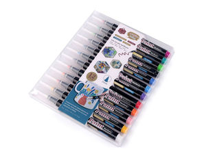 Premium Acrylic Paint Marker Set - 12-Piece Multi-Color Pack (2mm Medium Tip)
