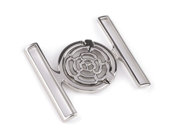 Elegant Metal Fastener and Belt Buckle Clasp - Fits 50 mm Straps - Premium Decorative Hardware for Coats, Jackets, and Dresses
