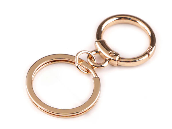 Premium Metal Carabiner Clasp with Key Ring - Versatile Keychain Attachment for Bags, Backpacks, and Accessories