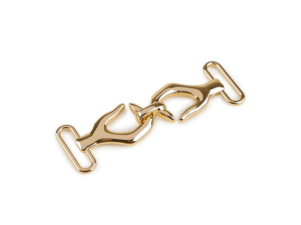 Premium Decorative Metal Fastener & Buckle Loop (20mm) - Elegant Strap & Belt Connector for Handbags and Fashion Accessories