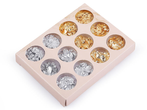 Premium Metallic Foil Flakes Set - Multi-Shade Decorative Gilding Flakes for Resin Art, Crafts, and DIY Home Decor