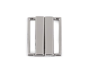 Premium 25mm Metal Safety Clasp with Silicone Locks - Nickel