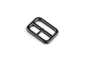 Premium Metal Belt Buckle in Black Varnish - Robust Strap Fastener for Belts, Bags, and Backpacks (Fits 20mm and 25mm)