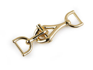Premium 14mm Decorative Metal Fastener & Buckle - Classic Gold Finish for Belts, Bags, and Haberdashery