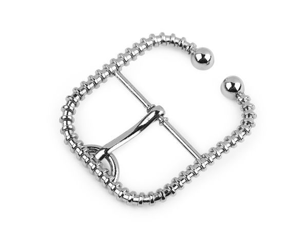Premium Metal Belt Buckle for 40mm Straps - Elegant Rectangular Fastener for Belts, Bags, and Handbags
