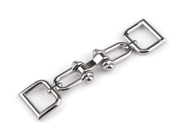Premium Metal Decorative Fastening for 15mm Straps - Elegant Hardware for Belts, Bags, and Apparel