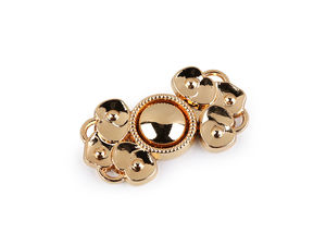 Premium Decorative Metal Clasp Fastener, 15x28mm Sew-On Mini Hardware for Clothing, Handbags, and Accessories