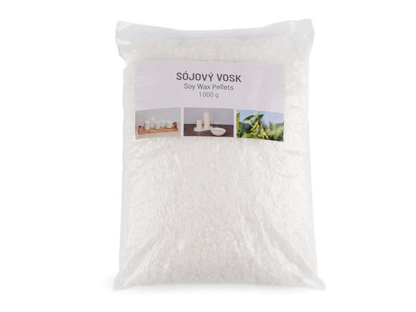 Premium Soy Wax Pellets for Candle Making (1000g) – Clean-Burning Natural Wax for Container Candles