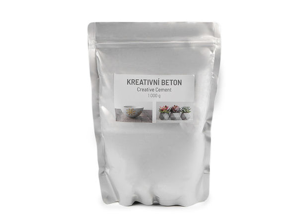 Premium Creative Casting Concrete Powder for DIY Crafts & Home Decor - 1kg (Very Light Grey)