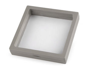Premium 3D Floating Frame Display Box - 11x11 cm Elastic Membrane Jewelry & Gift Presentation Case
