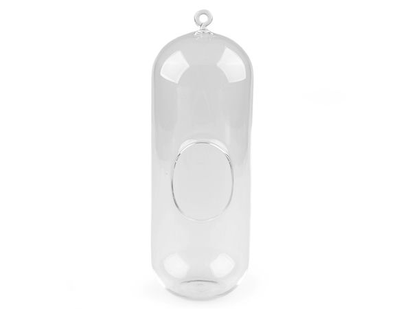 Premium Glass Aerarium Cylinder - 10.5 x 29 cm Hanging & Tabletop Glass Terrarium Decor